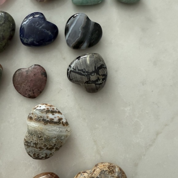 Heart/Puffy Heart Polished Stones And Healing Crystals Sold Individually LOT 1 - Picture 5 of 8
